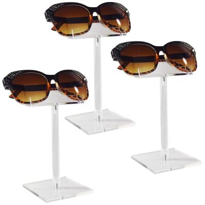 China Sunglasses Display Rack Factory Custom Countertops Single Acrylic Glasses Stand Clear Acrylic Glass Eyewear Display Rack for sale