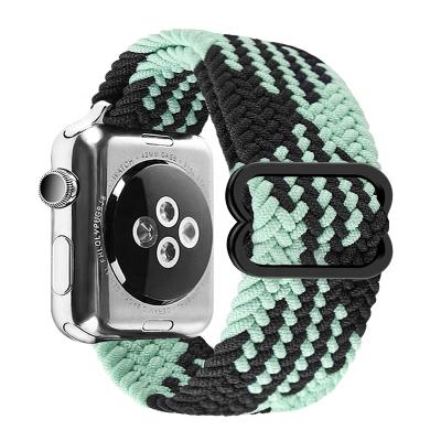 China Lightweight Nylon Watch Strap Watch Band Braided Solo Loop Wrist Strap For Apple Watch 4 5 6 for sale