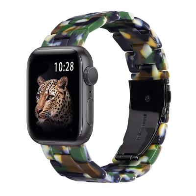 China Cool New Design Resin Quick Release Resin Smart Watch Band Replacement Strap For Apple Watch Bands 38mm 42mm for sale