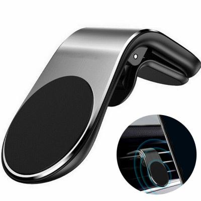 China Portable Universal Magnetic Mobile Phone Air Vent Car Clip Holder Phone GPS GPS Bracket Bracket Silver Black for sale