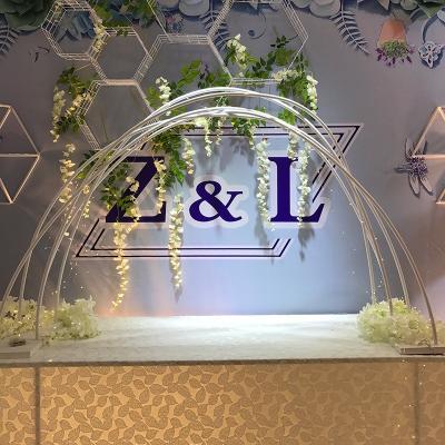 China Forged Metal Ring Round Arch Stand For Background Stage Forged Metal Prop Advertising\Promotional\Party Decoration for sale