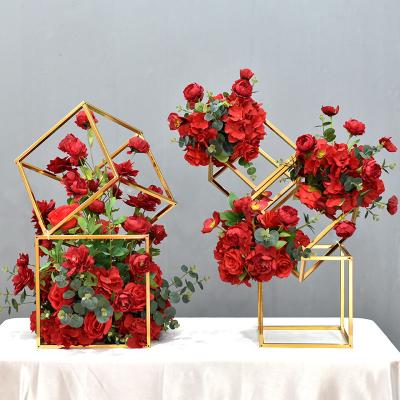 China Advertising\Promotional\Party Flower Centerpiece Metal Gold Decorations Table Stand Event Wedding Centerpieces for sale