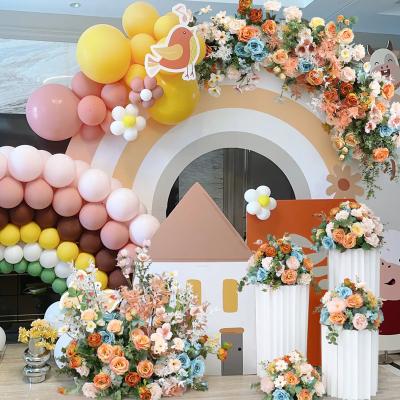 China Wedding Floral Customization Road Lead Floral Celebration Decoration Combination Single Stage Ball Drape Flower Row for sale