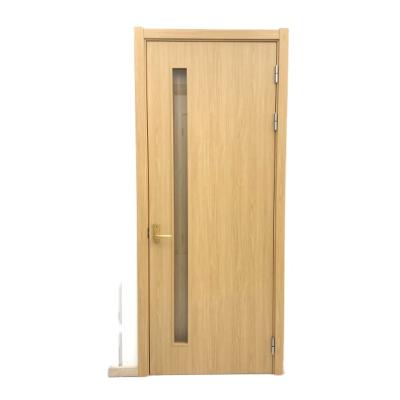 China Modern Solid Wood Flat Paint Free Environmental Door For Home Decoration for sale