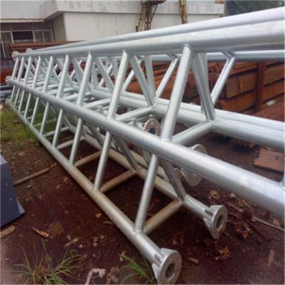 China Galvanised Steel Tubular Tower 25m Lattice Telecom Mast ASTM JIS EN Material for sale