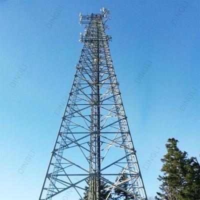 China Custom Design 3 Legged Steel Tubular Tower Telecommunication Telecom Tower for sale