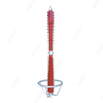 China 66KV Composite High Voltage Lightning Arrester / Polymer Surge Arrester Thunder Arrester for sale