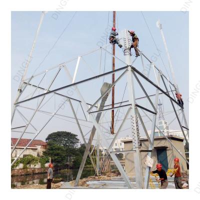 China Tubular Telecommunication Lattice Steel Towers To Support Pole Antenna And Microwave Link for sale