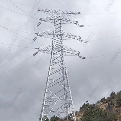 China torre de acero de la transmisión del pilón del enrejado de Angualr de la torre de la corriente eléctrica 110kV/132kV en venta