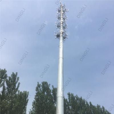 China Monopole Telecom Tower Price Self Supporting Steel Pole Mobile Cell Site Telecom Tower for sale