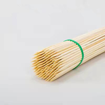 China Easily Cleaned 10 Inch Bamboo BBQ Skewer Export Standard Bamboo Skewers for sale