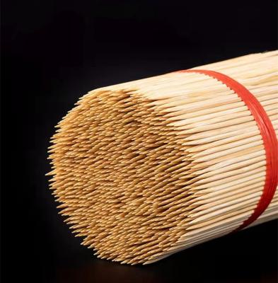 China Easily Cleaned Round Bamboo Stick BBQ Kebab Skewer Grill Bamboo Skewer for sale