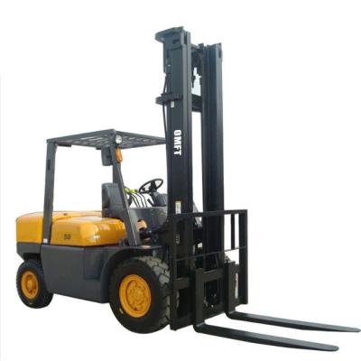 China Dieselmotor Kleiner 5 Tonnen schwerer Dieselforklift mit Duplex-Triplex-Mast zu verkaufen