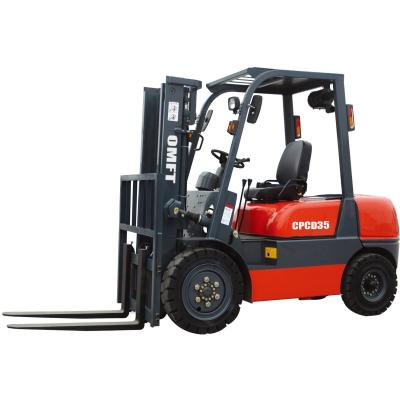 China Steel and Rubber Material Handling Equipment 3.5t 4-Wheel Diesel Forklift Truck CPCD35 for sale