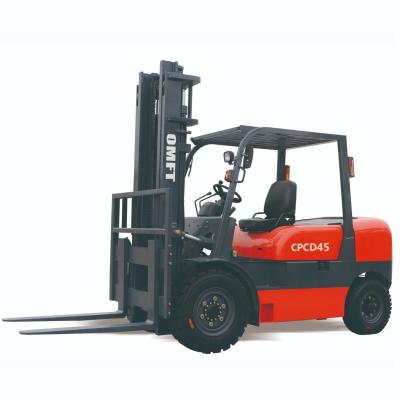 Cina 5.0 tonnellate 4500 kg Cpcd45 Cpcd50s Camion forcolato diesel con 3m Due fasi a masto libero duplex a masto libero in vendita