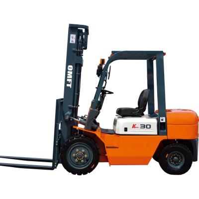 China 3.0 Ton 3t Counter Balance Diesel Forklift Truck with Steel and Rubber Materials for sale