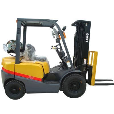 China 4 Wheel Gasoline/LPG/Petrol Reach Forklift with Forklift Positioner and Sideshifter for sale