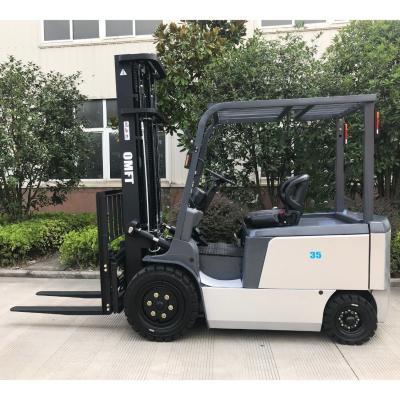 China 3.5ton Electric Forklift Battery Operated Forklift with Free Battery Charger and Ce ISO for sale