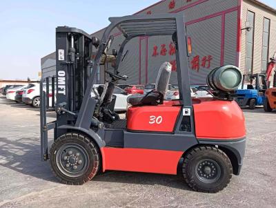 China 3t 3000kgs 3t Pneus de almofada Gás LPG 3m 4.5m Full Free Mast Dual Fuel empilhadeiras Toyota Hyster/Yale/Linde 1,5-3,5ton empilhadeira à venda