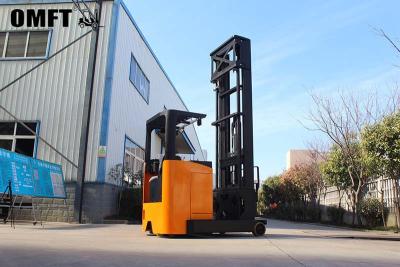 China Electric Reach Truck Forklift 1.5t 2t 2.5t 3t Pallet Stacker Lifting steel PU 10km/H for sale