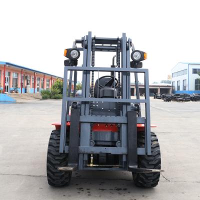 China CPCD25y 2.5t 2.5ton Rough Terrain Diesel Forklift Truck Machine with Mitsubishi Engine for sale