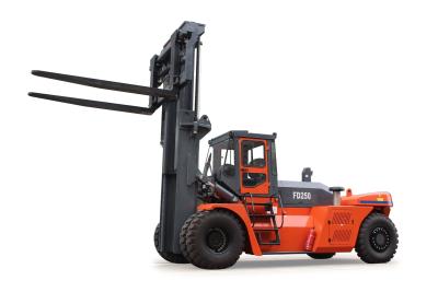 China 18t zware dieselforklift Fd180 met cabine en vork positioner standaard Ce ISO SGS Te koop