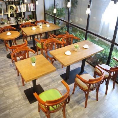 China Hot Traditional Cafe Restaurant Furniture Nordic Style Cafe Furniture Dining Chair And Table Set for sale