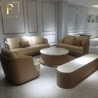 China Contemporary the modern elegant luxury sofa furniture living room set of the latest Italian sofa sets for sale