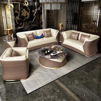 China Nordic stylish living room sofa couch modern design sofa good quality used Italy leather sofa for sale