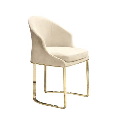 China Modern New Style Stylish Luxury Nordic Dining Chair For Restaurant Dining White Leather Dining Chairs for sale