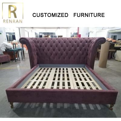 China Furniture Home Luxury Master Bedroom Furniture Fabric Bed Good Modern Design Italian EUROPEAN Customized Quality for sale