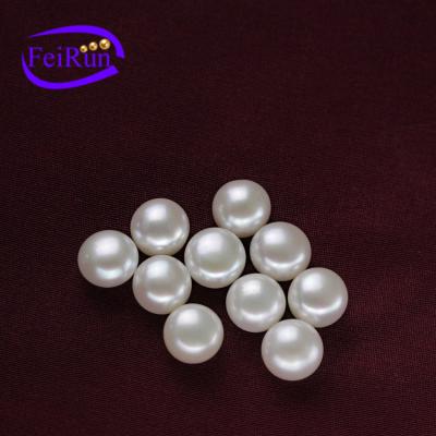 China 3A Grade Freshwater Wholesale Freshwater Button Pearl 9-9.5mm Real Loose Pearl for sale