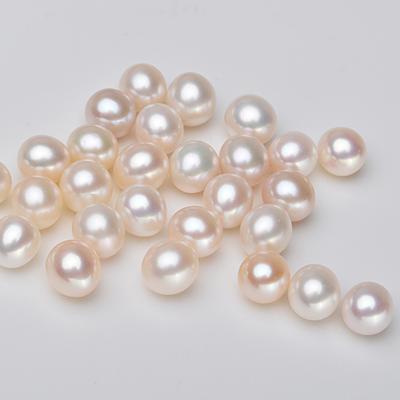 China Pearl 8.5-9mm White Freshwater Pearl Grade 3a Tear Drop Oval Shape Loose Cultured Loose Freshwater Rice Freshwater Pearls Real for sale