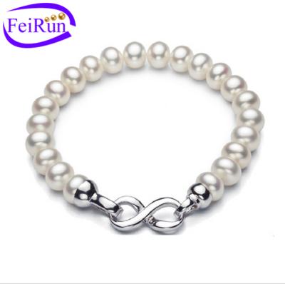 China Other Grade 3A Quality Women Wholesale Design True Natural Cultured Freshwater Pearl Bracelet for sale