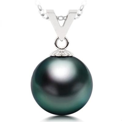 China 18K Real CLASSIC Gold 10-11mm Real South Sea Pearl Jewelry Real Tahiti Tahitian for sale