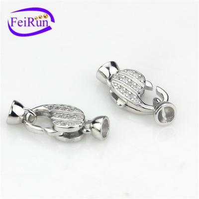 China 2022 FEIRUN 925silver clasp bracelet, jewelry magnetic clasp, fashion jewelry clasps WWW425 for sale