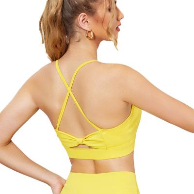 China Breathable In Running Quick Dry Fitness Wear A Sexy Clothes Yoga Bra Sports Bra Tops For Women for sale