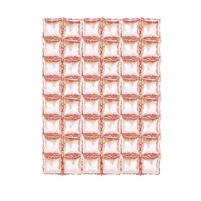 China 2022 new promotional toy party supplies gardening background brick decor grid foil balloon row square balloon hanging double wall gardening for sale