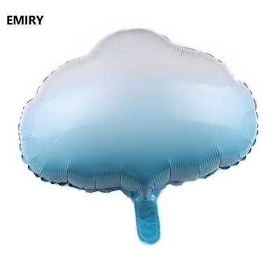 China 18 Inch Round Blue Sky And White Clouds Balloons Festival Stuff New Design Party Decoration Foil Balloons for sale