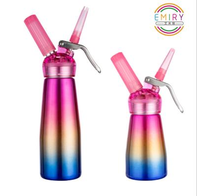 China 2019 New Viable New Color 250ML 500ML Aluminum Alloy Cream Whipper Viable Dispenser With Retail Box for sale