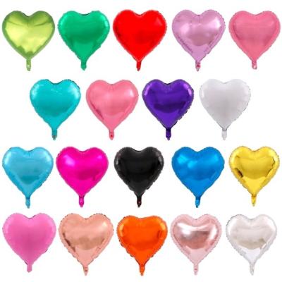 China 18 Inch Heart Foil Gift Toy Balloons Helium Wedding Party Decoration Balloon Gifts Toy for sale