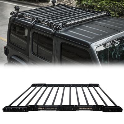 China Fury 2018+ 4x4 Accessories CNC Aluminum Offroad Process Parts Auto Roof Rack Luggage Rack For Jeep Wrangler JL for sale