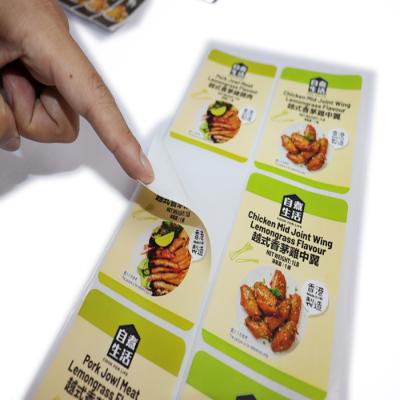 China Waterproof Made in China Custom Wholesale Custom Food Sticker Labels All Kinds of Food Labels for sale