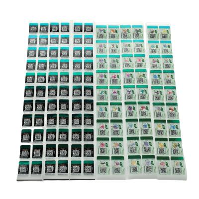 China Factory Supply Waterproof Label Security Seal Unique Printing Open Bottom Anti-Counterfeiting Label For Sale for sale