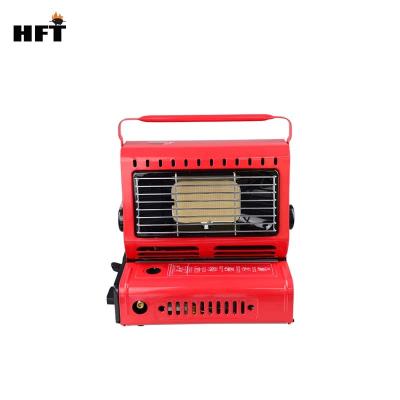 China Red Color Steel Portable Outdoor Tent Camping Stove Gas Heater Bouble Portable Cooking Stove for sale