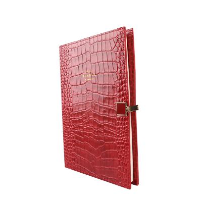 China Hardcover Diary PU Sleeve Embossed Logo Import Paper 96 Sheet for sale