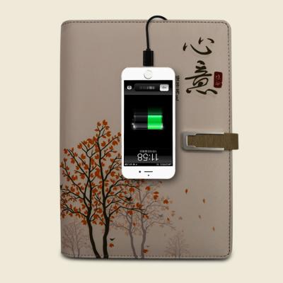 China hardcover book notebook with usb and power bank exporting all over the world for sale