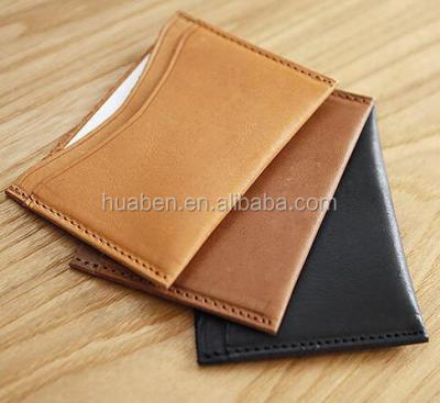 China Simply Business Card Luxury High Quality Top Configuration Leather Card Holder ID Credit Card for sale