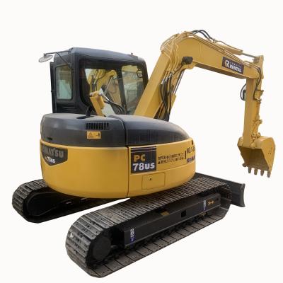 China Japan KOMATSU Pc78us 7 Ton Mini Crawler Excavator in Shanghai 0-2000 Working Hours for sale