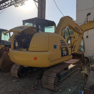 Chine 90% neuf, en bon état, excavateur Komatsu PC70 d'occasion, ancienne excavatrice, vieille machine à crochet à vendre bon marché à vendre